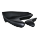 "Moon System" canapé in black leather, Zaha Hadid for B&B Italia, 2007