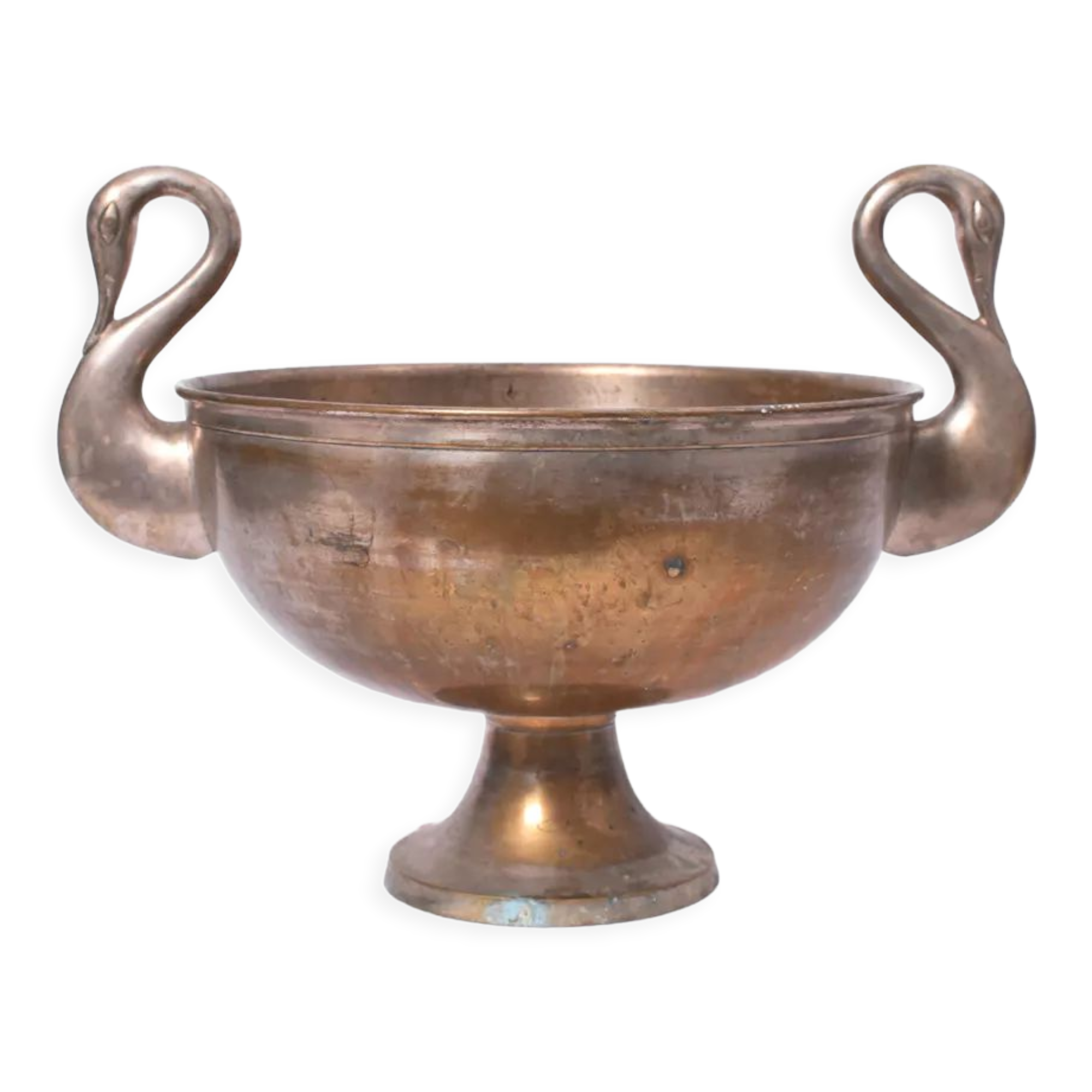 Vase with two swan-shaped handles, XXth c.