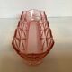 Empty pocket pencil holder pink glass