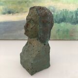 Plaster bust of a musician