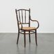 Original vintage Thonet bistro design chair with armrests