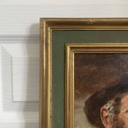 Old Oil Painting Portrait of an Old Man Signed CARDELLA