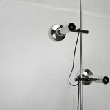 Lampe sur pied minimaliste de l’ère spatiale suisse du milieu du siècle par l'équipe SLZ pour Swisslamps International, années 1960