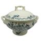 soup tureen Badonviller Théophile Fenal jasmine and butterflies decor