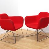 Pair of Slight armchairs, True