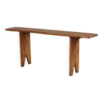 Farm bench in chene