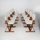 Eight “Nina and Santa Maria” chairs by Piero de Martini for Cassina, 1970s