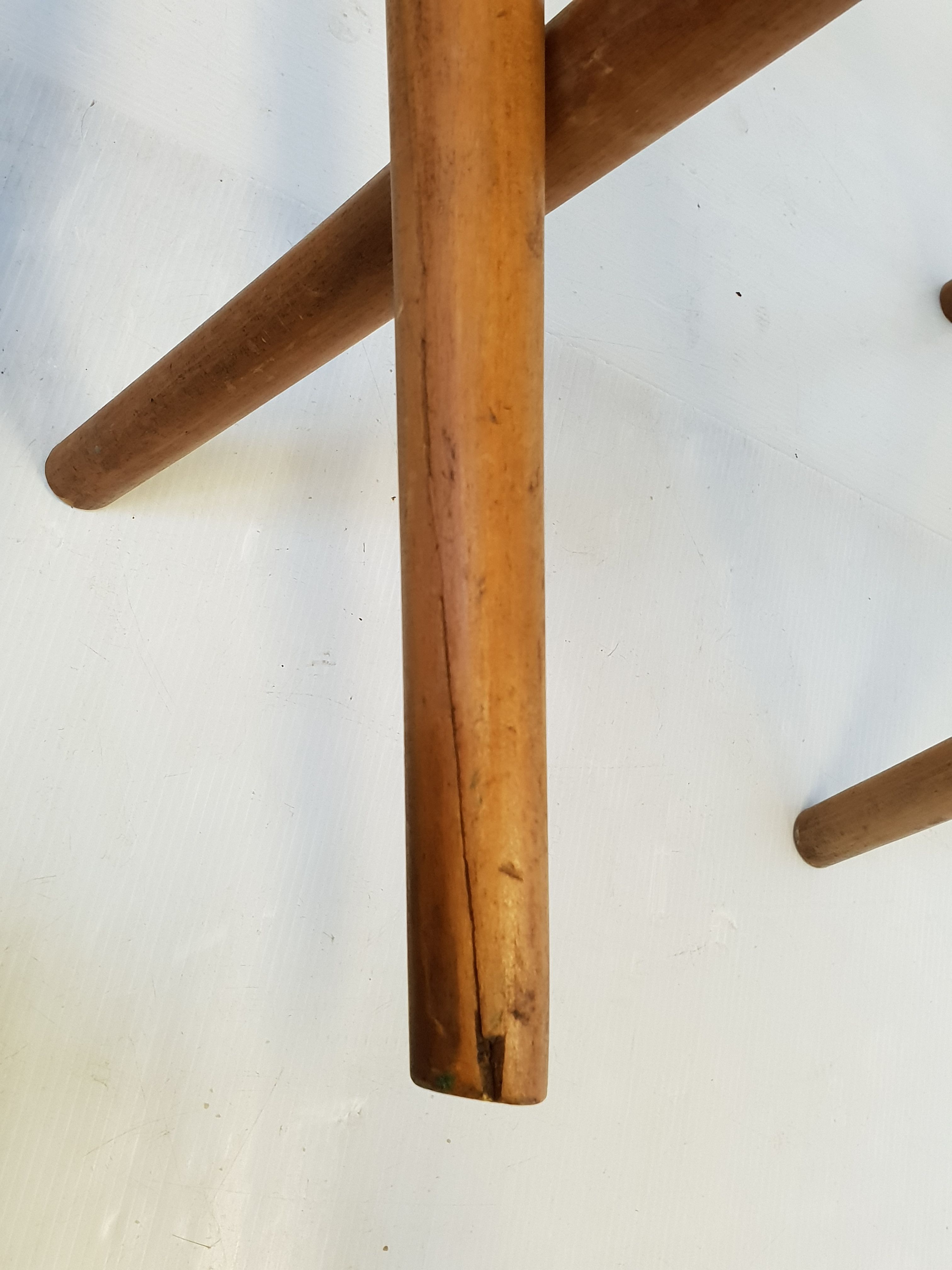 Suite de 3 chaises de Adolf Schneck 1940 vintage