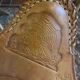 Tabourets tripodes mexicain vintage en bambou et cuir