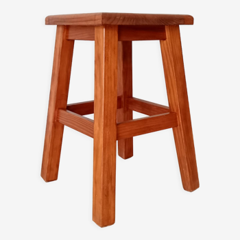 Tabouret vintage en bois massif