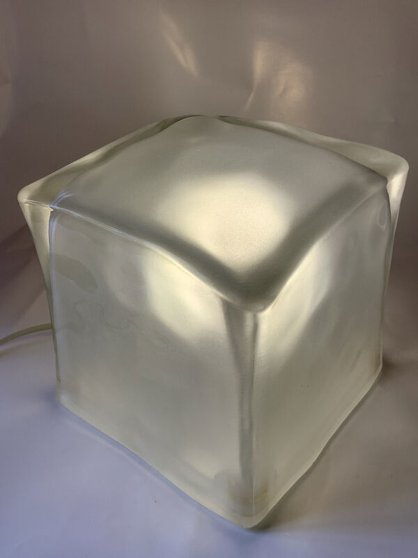 Lampe glaçon en verre Iviken Ikea 1990