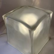 Lampe glaçon en verre Iviken Ikea 1990