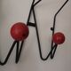 black metal wall coat rack Roger Feraud, 1960 - 1970