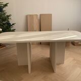 LARGE MINIMALIST DINING TABLE IN TADELAKT