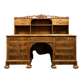 Charles X period presbytery desk in burr walnut circa 1820