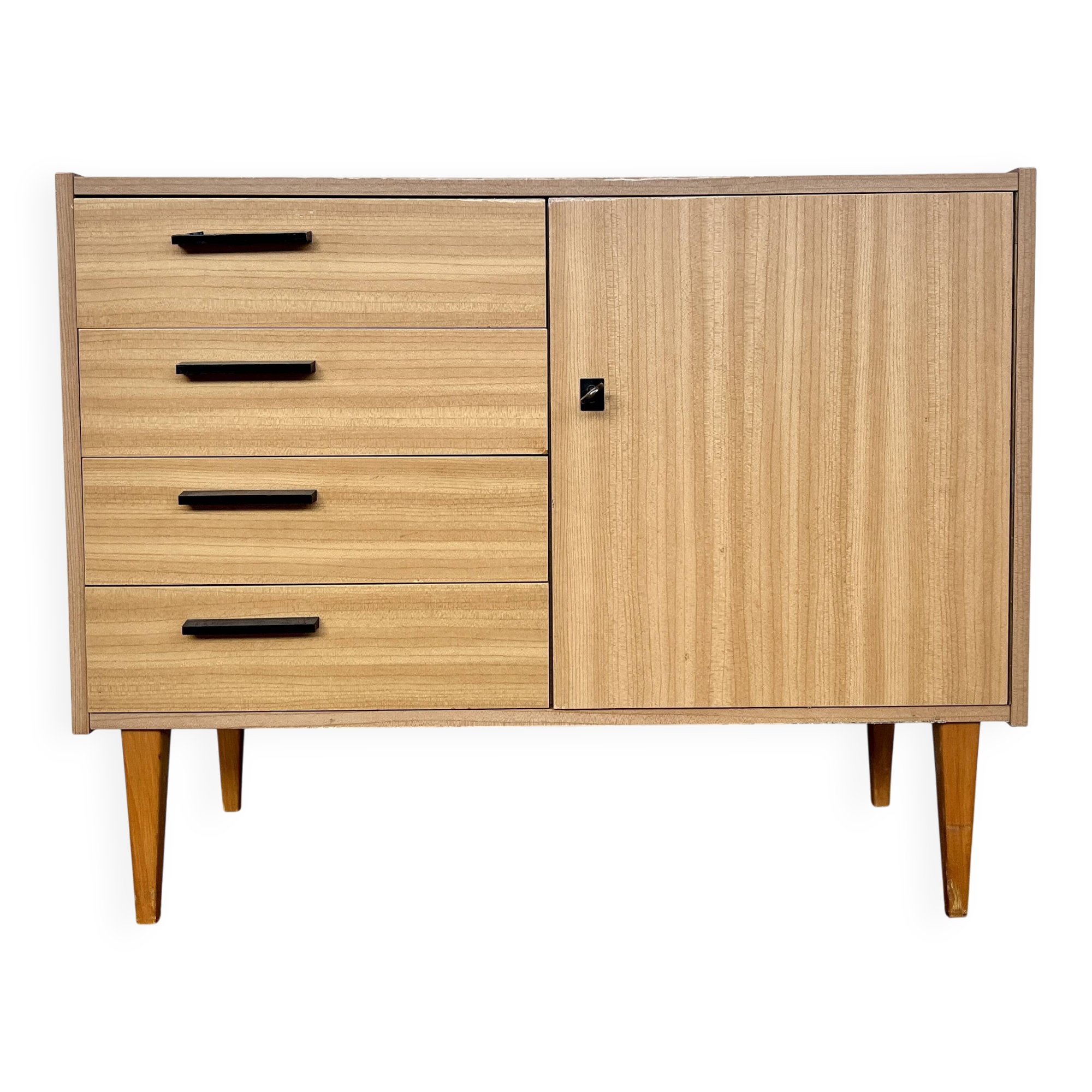 Enfilade meuble tv / hifi vintage formica LIVRAISON OFFERTE