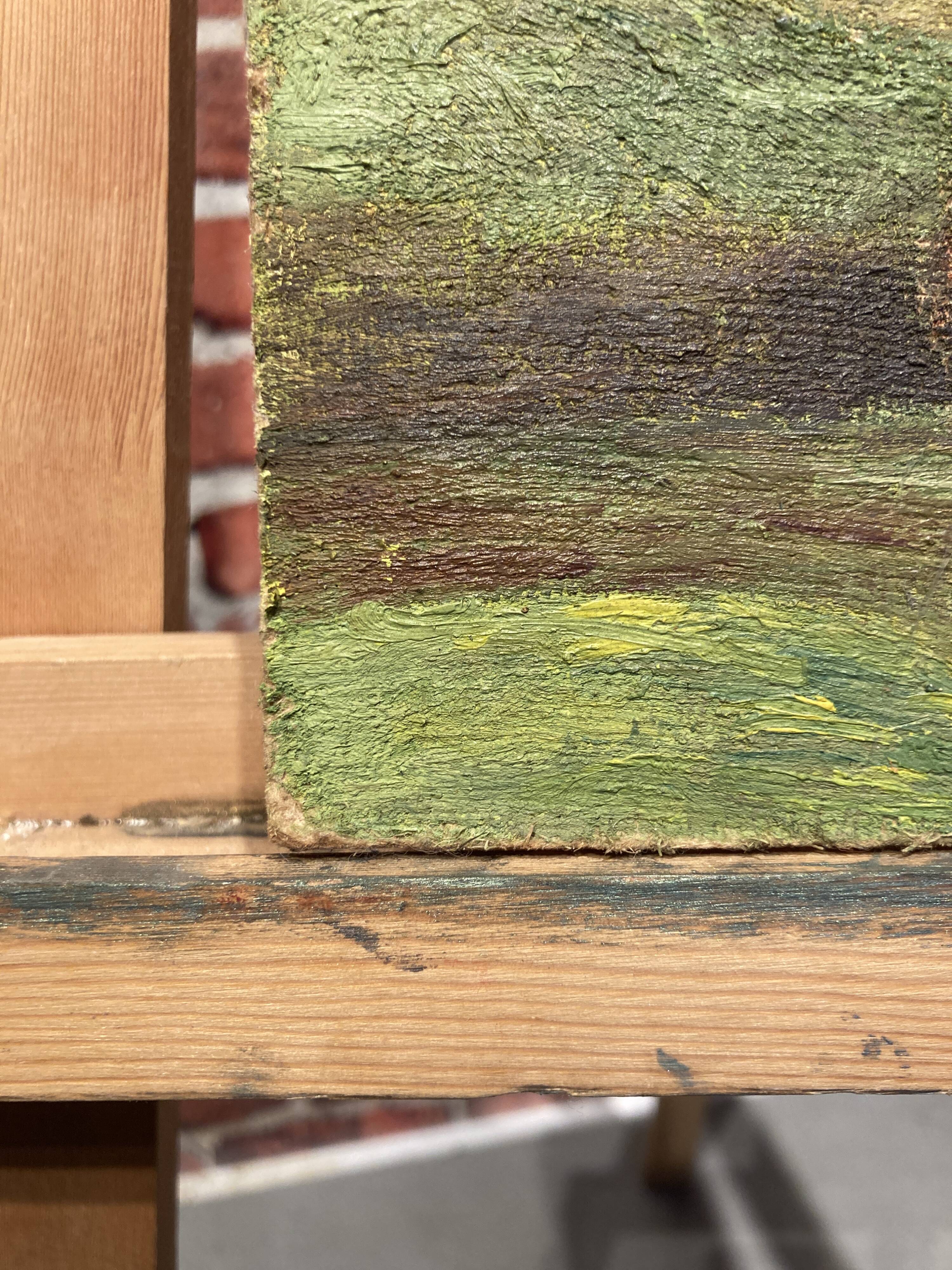 Painting on isorel of an African man