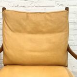 Set of 2 vintage Ole Wanscher chairs | Colonial chair | Leather