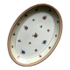 Large Limoges serving dish small flowers and gilding old porcelain Charles Ahrenfeldt