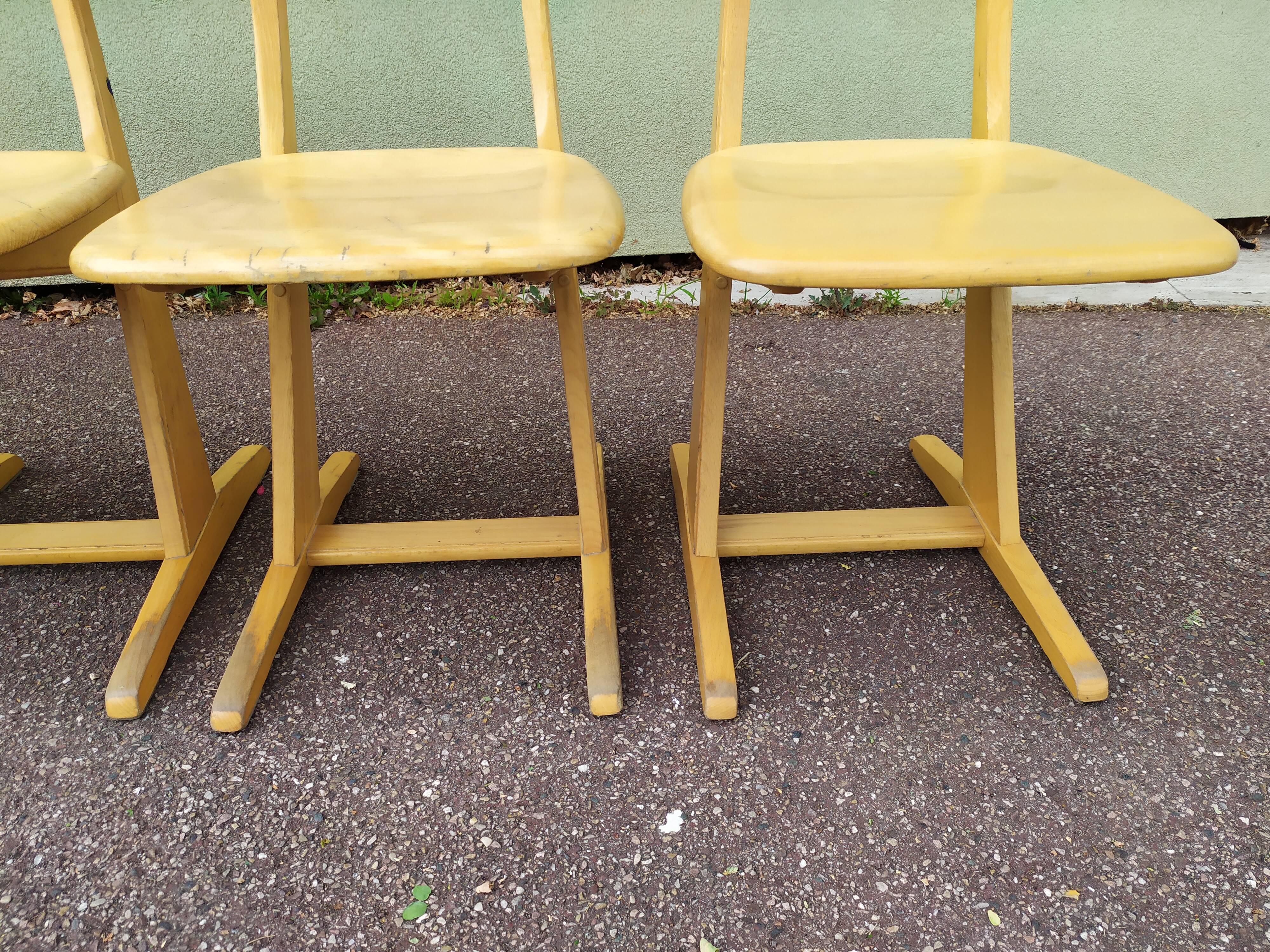Lot de 4 chaises Casala - vintage