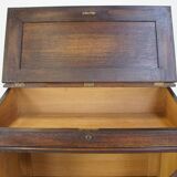 Antique Display Cabinet / Lectern / Showcase Cabinet Made of Oak with Glass