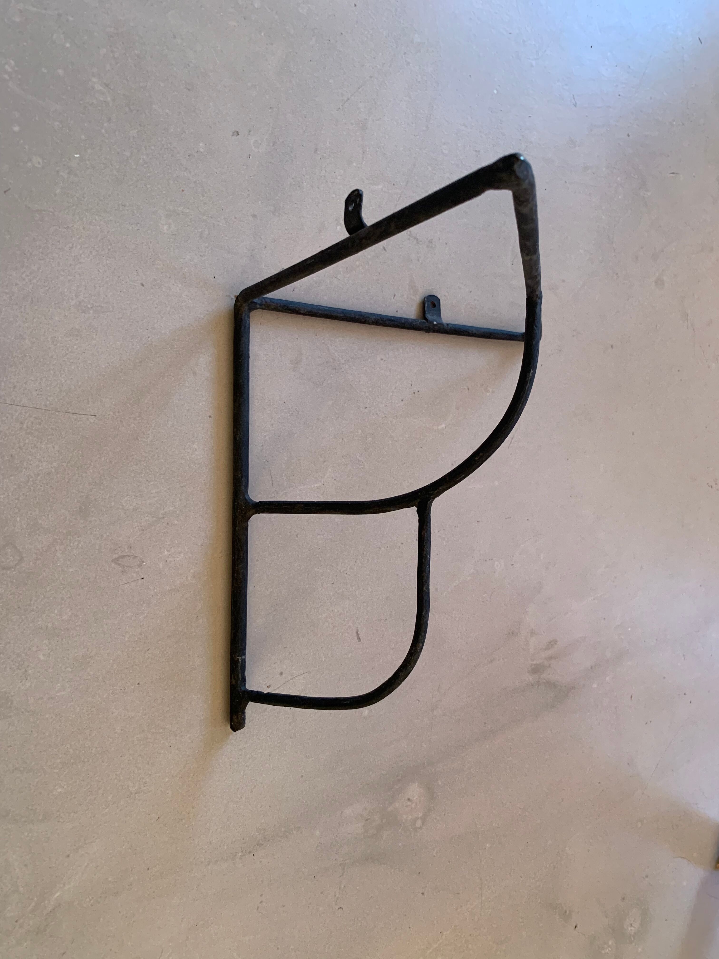 Vintage corner wall shelves 50s