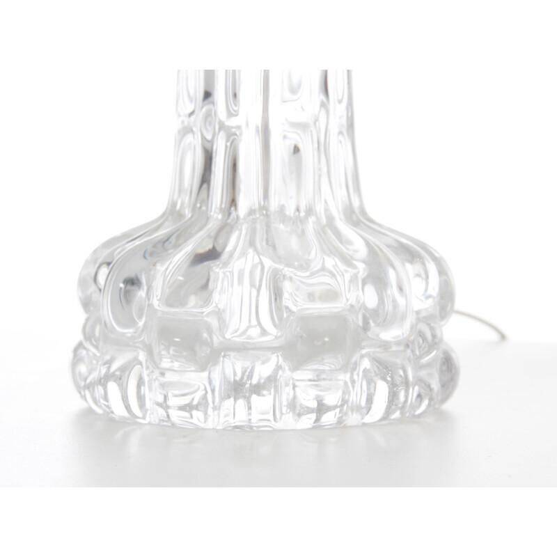 Carl Fagerlund for Orrefors, table lamp model in glass "RD", Sweden 1960