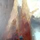 Old oil painting on panel, late 19th century - Boats - signed - Antique frame