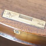 Victorian desk with leather top, restored.