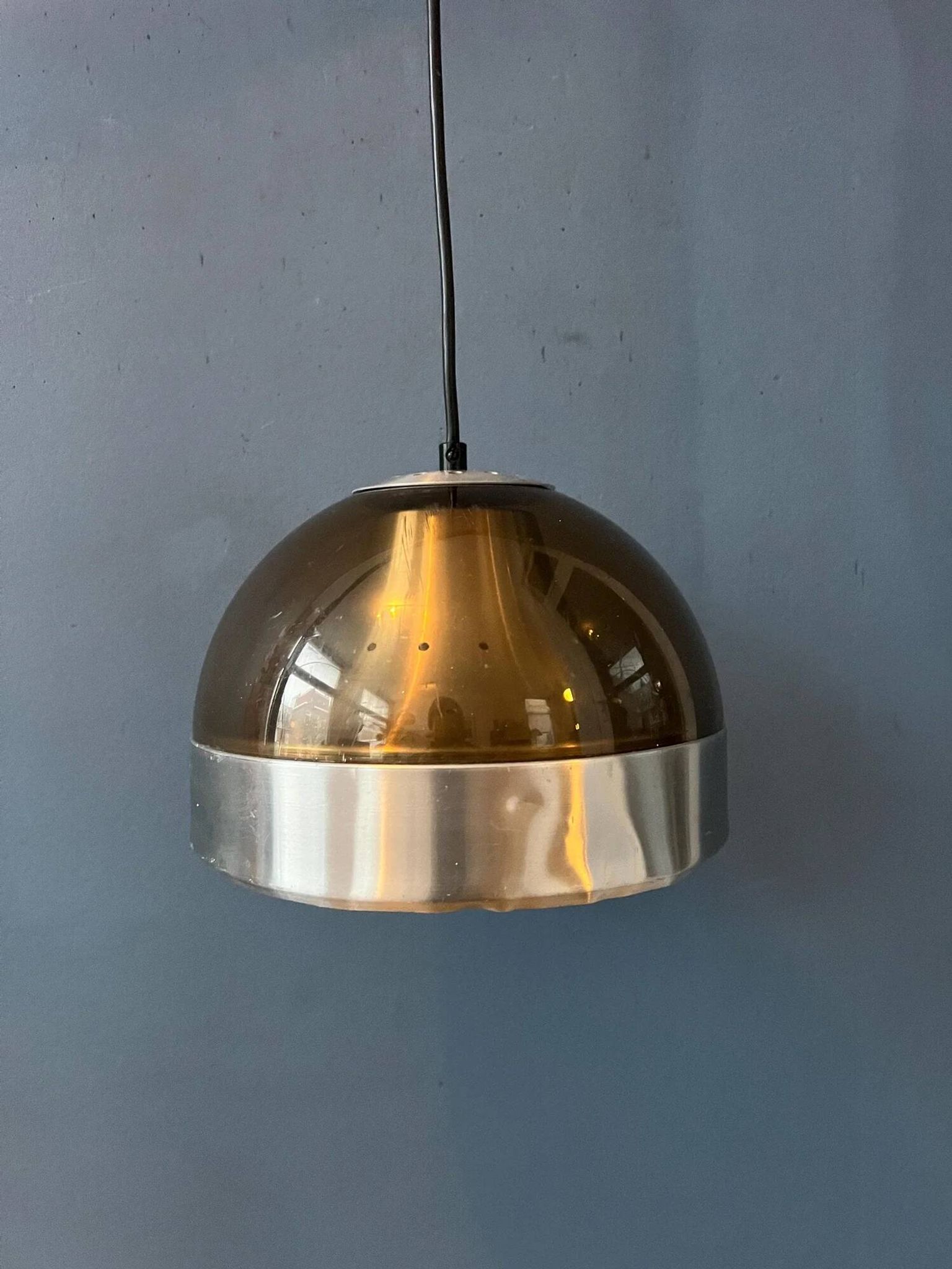 Lampe à suspension en plexiglas Dijkstra du milieu du siècle, style Space Age