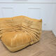 Vintage yellow angle Togo by Michel Ducaroy