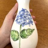 Porcelain Vase with Relief Painting of Forget Me Nots