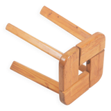 Finnish wooden stool from Finnsauna Lagerholm, 1950s