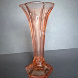 2 Art Deco vases in moulded glass