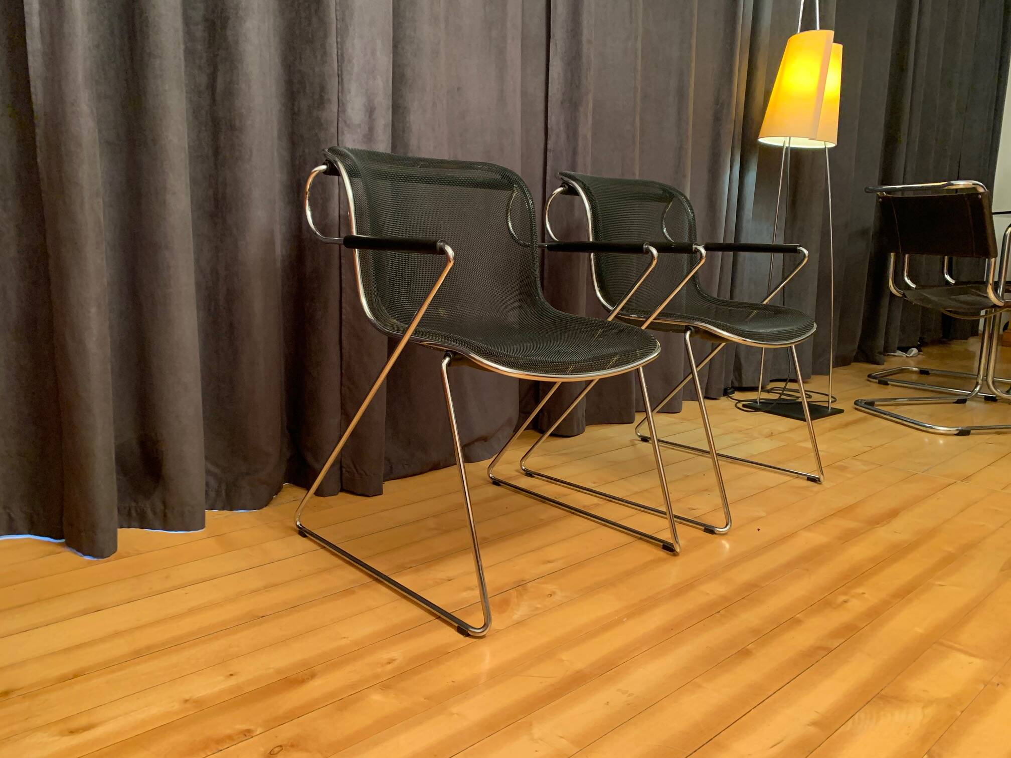 A pair of Penelope chairs by Charles Pollock, Castelli, Italy, 1980s