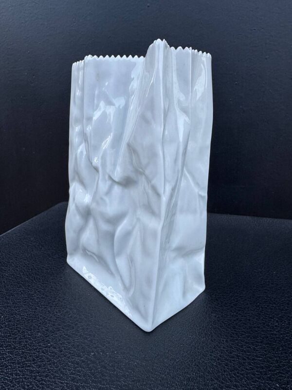 Vase « sac papier » Tapio Wirkkala Rosenthal années 70
