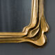 Miroir 1900 art nouveau style nouille décor floral bois doré