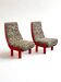 Set of postmodern Italian leopard lounge chairs – 1980