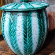 Vallauris ceramic covered pot signed Charles Voltz