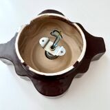 Vintage ceramic wall lamp, Hustadt wall lamp, Pop Art