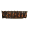 Superb carved wooden fresco, suite of African musicians