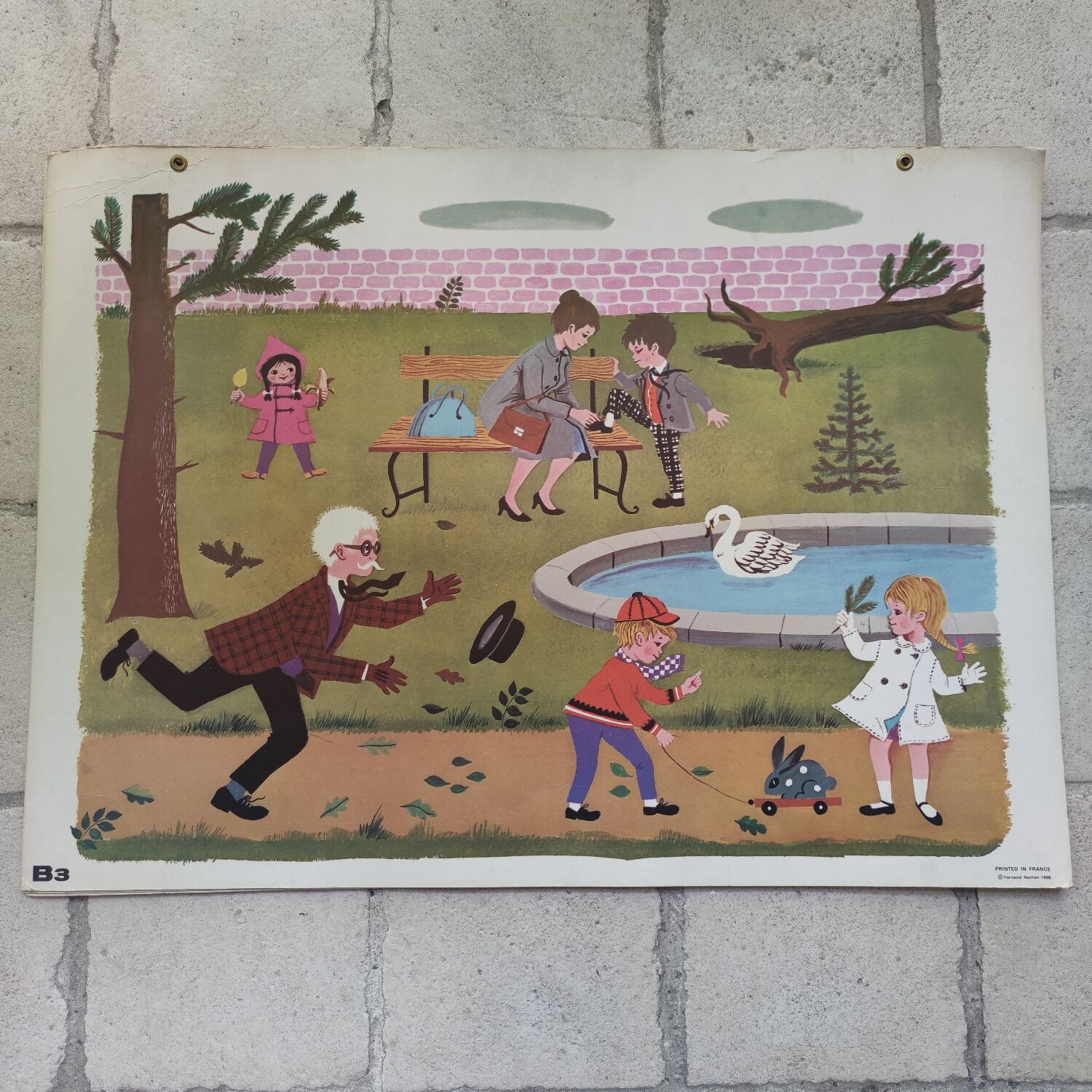 Set 6 Fernand Nathan School Posters 1965