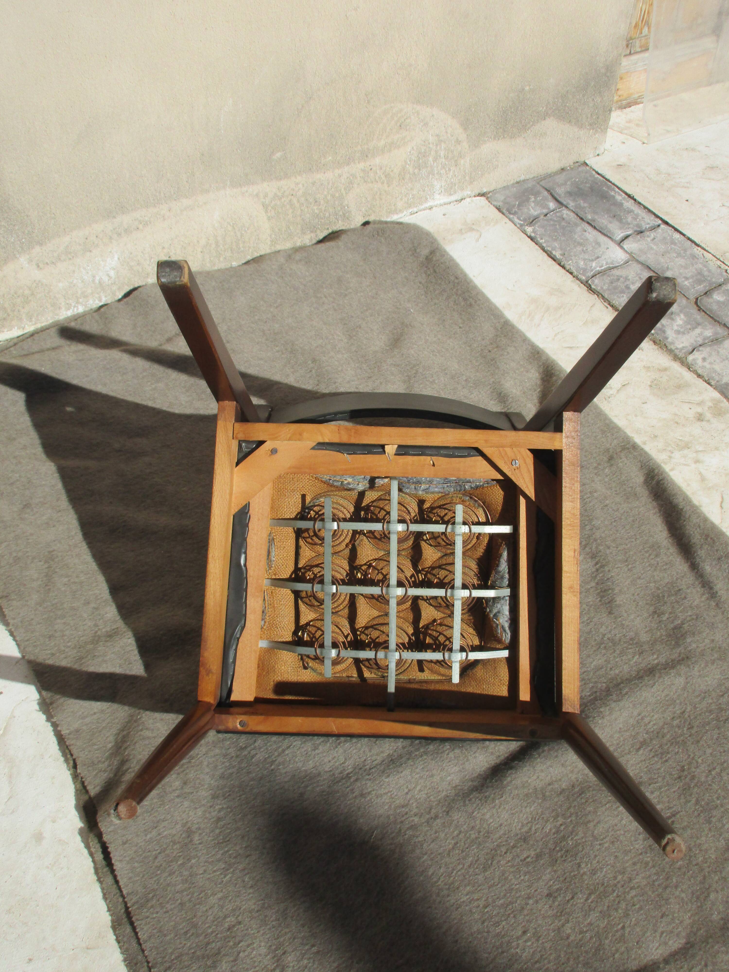 Lot of 6 chairs, 50s