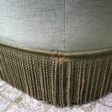 Vintage green velvet toad sofa  1970