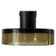 Flush mount in glass and yellow-brown metal by Seguso, 1950s, Italy.