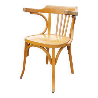 Baumann armchair N°21 in blond beech - 60s