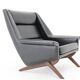 1970s Folke Ohlsson Armchair 4410 in Leatherette, Denmark