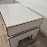 Set of 2 bedside tables by Alain Delon for Maison Jansen, 1975