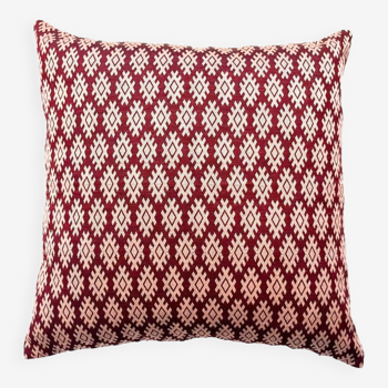 Burgundy Kachin cushion