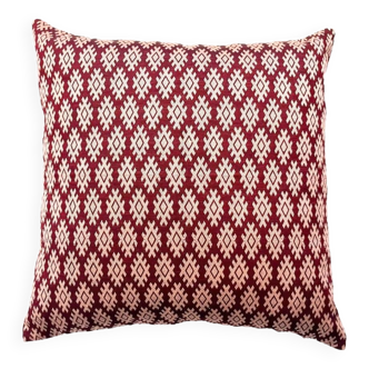 Burgundy Kachin cushion